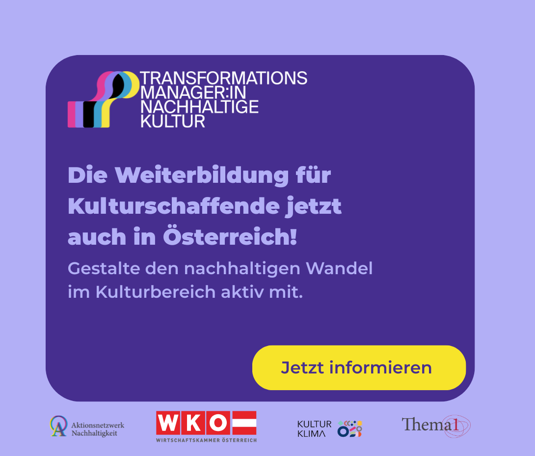 Die Weiterbildung für Kulturschaffende jetzt auch in Österreich!