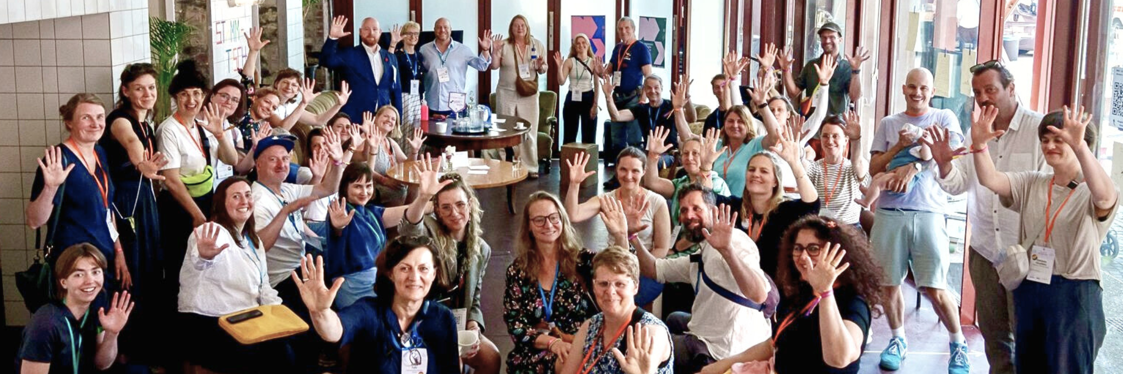 Gruppenbild der Transformerys auf dem Green Culture Festival'25, im PACT Zollverein